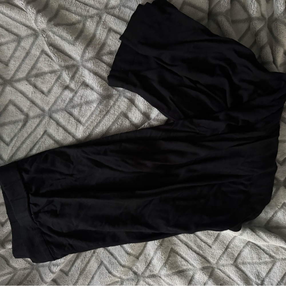 H&m black size 12 linen pant